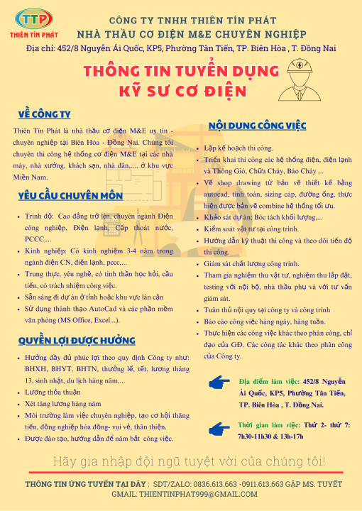 THÔNG TIN TUYỂN DỤNG